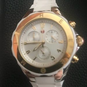Michele 2 tone jelly watch